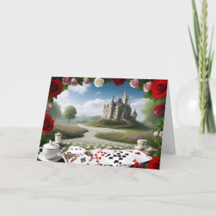 Cartes Pour Fêtes Annuelles Le château à travers le portail Wonderland