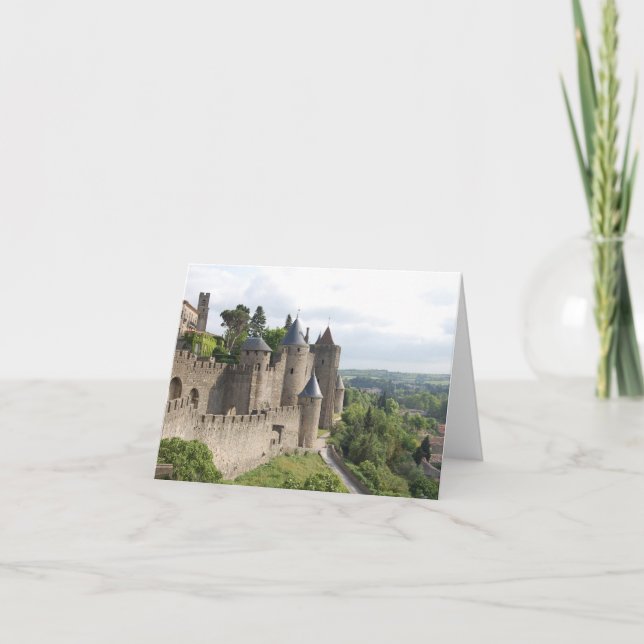 Cartes Pour Fêtes Annuelles Le château de Carcassonne, La citent (Devant)