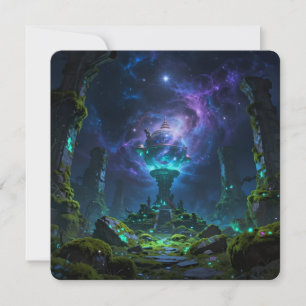 Cartes Pour Fêtes Annuelles Le chemin des étoiles - Voyage à travers l'univers