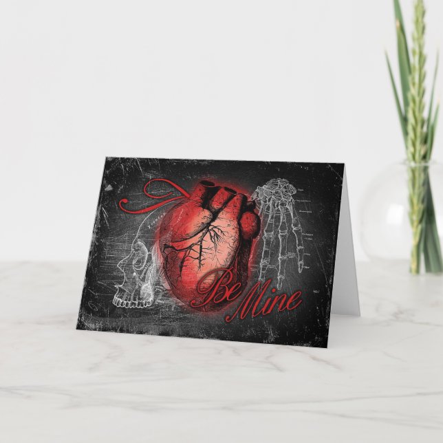 Cartes Pour Fêtes Annuelles Le coeur gothique soit le mien (Devant)