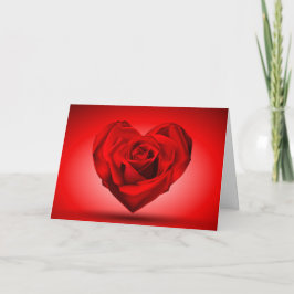 Cartes Pour Fêtes Annuelles Le coeur Rose de Valentine