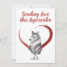 Cartes Pour Fêtes Annuelles Le Coeur Rouge de la Saint Valentin Lupercalia