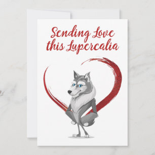 Cartes Pour Fêtes Annuelles Le Coeur Rouge de la Saint Valentin Lupercalia