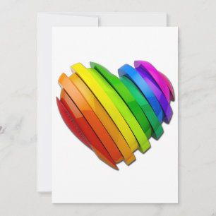 Cartes Pour Fêtes Annuelles Le cœur sculptural tridimensionnel de SlipperyJoe