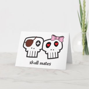 Cartes Pour Fêtes Annuelles Le crâne joint Valentine