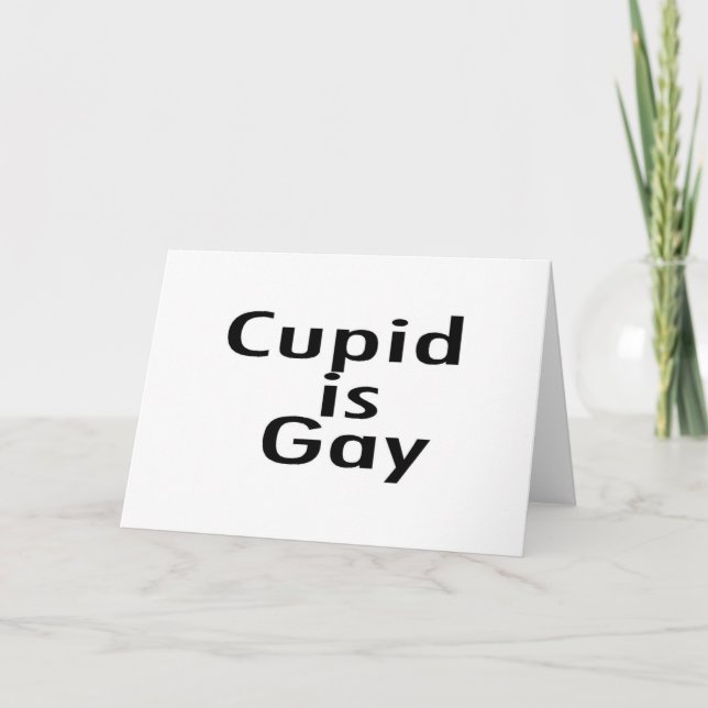 Cartes Pour Fêtes Annuelles Le cupidon est gai (Devant)