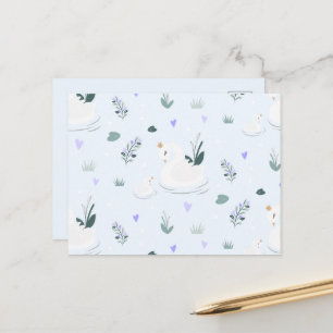 Cartes Pour Fêtes Annuelles Le Cygne couronné
