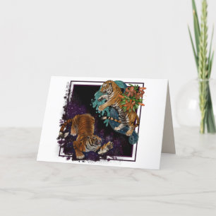 Cartes Pour Fêtes Annuelles Le destin dans les étoiles Tigres