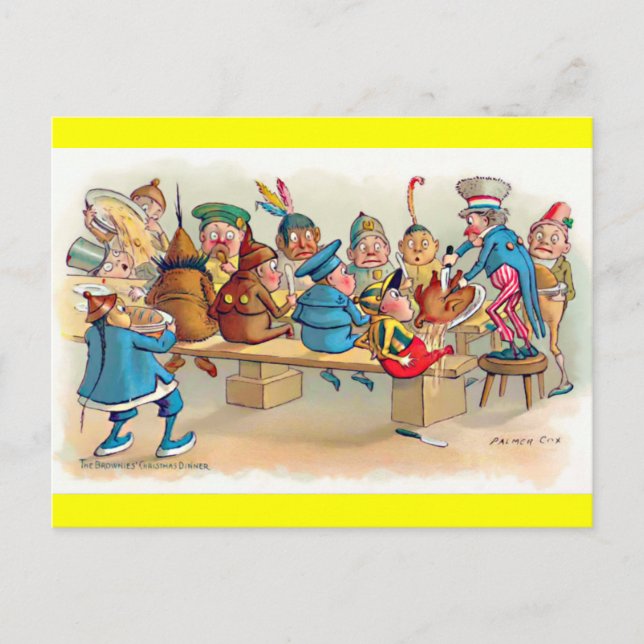 Cartes Pour Fêtes Annuelles Le dîner de Noël de Brownie (Devant)