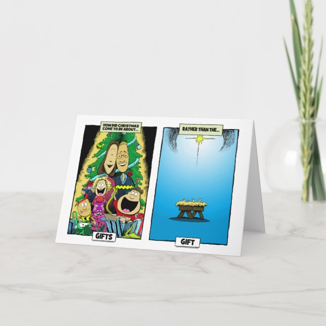 Cartes Pour Fêtes Annuelles Le don de Jésus (Devant)