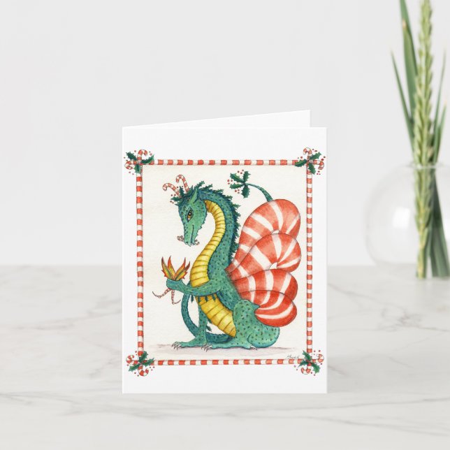 Cartes Pour Fêtes Annuelles Le dragon de sucre de canne (Devant)