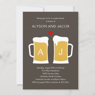 Cartes Pour Fêtes Annuelles Le Fiançailles ou l'Wedding shower parfait pour la