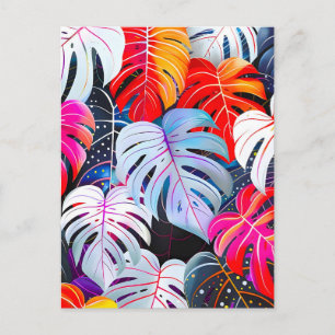 Cartes Pour Fêtes Annuelles Le Foliage Tropical De La Jungle Paradise