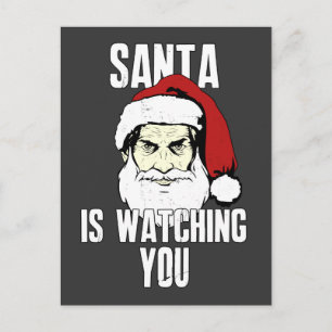 Cartes Pour Fêtes Annuelles Le frère le père noël vous observe