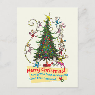 Cartes Pour Fêtes Annuelles Le Grinch Classique Joyeux Noël !