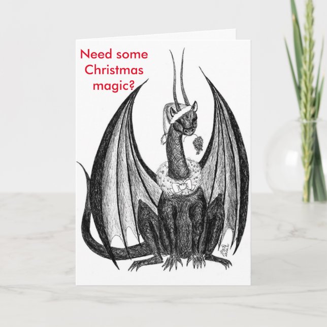 Cartes Pour Fêtes Annuelles Le gui du dragon (Devant)