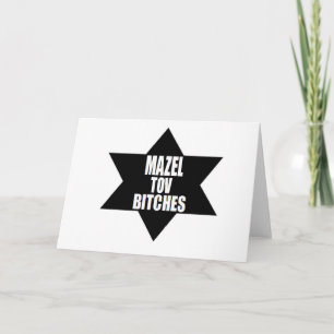 CARTES POUR FÊTES ANNUELLES LE HUMOUR DE MAZOL TOV FUNNY CHANUKKAH HANOUKKA
