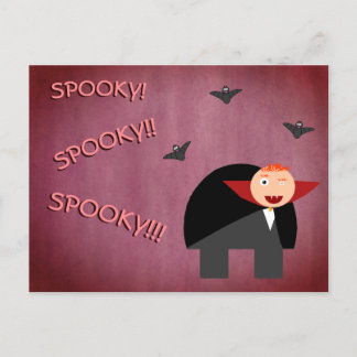Cartes Pour Fêtes Annuelles Le Hunchback habillé comme un mignon vampire