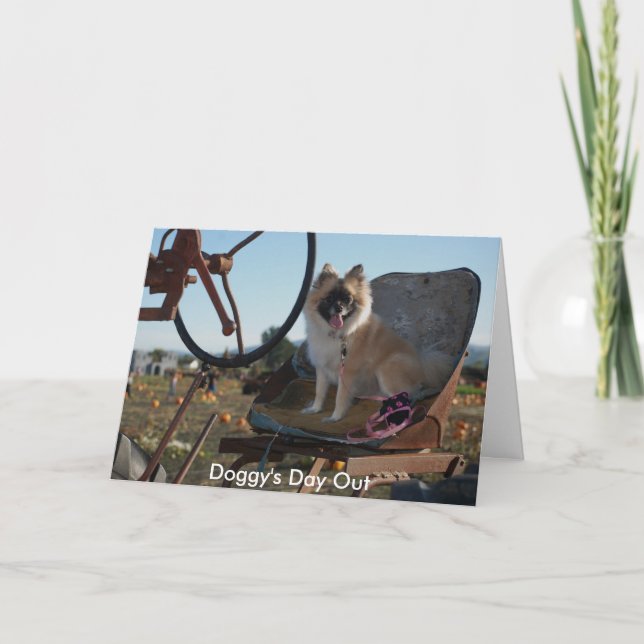 Cartes Pour Fêtes Annuelles Le jour du chienchien (Devant)