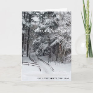 Cartes Pour Fêtes Annuelles Le Joyeux Noël d'ADKs… la route moins a voyagé