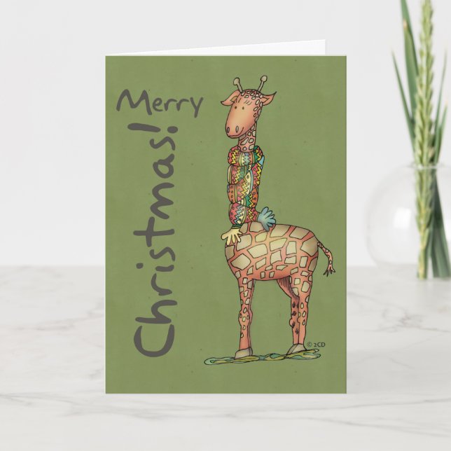 Cartes Pour Fêtes Annuelles Le Joyeux Noël de Cleo - vert (Devant)