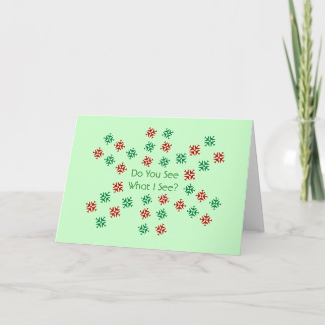 Cartes Pour Fêtes Annuelles Le lac Do You SeeWhat I ? (Devant)