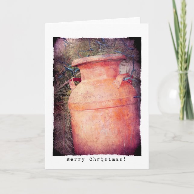 Cartes Pour Fêtes Annuelles Le lait peut Noël (Devant)