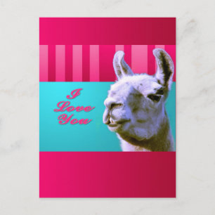 Cartes Pour Fêtes Annuelles Le lama de Valentine soit je t'aime le mien