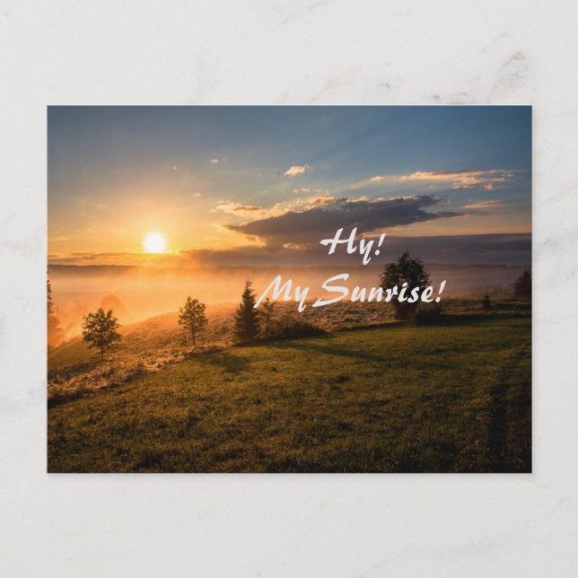 Cartes Pour Fêtes Annuelles Le lever du soleil (Devant)