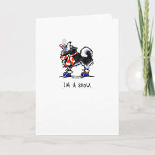 Cartes Pour Fêtes Annuelles Le Malamute d'Alaska/chien de traîneau sibérien