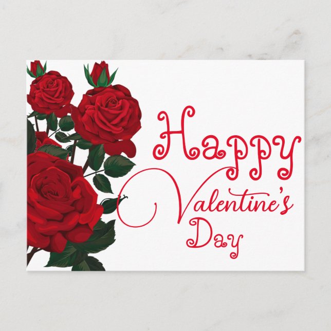 Cartes Pour Fêtes Annuelles Le massage de la Saint Valentin (Devant)
