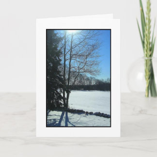 Cartes Pour Fêtes Annuelles Le matin de l'hiver