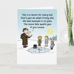 Cartes Pour Fêtes Annuelles "Le mauvais exemple de Frosty" Fantastiques Noël N