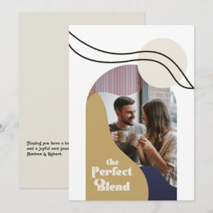 Cartes Pour Fêtes Annuelles "Le mélange parfait" Mariage géométrique boho mode