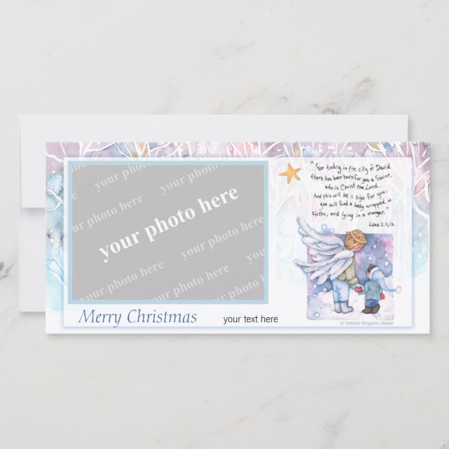 Cartes Pour Fêtes Annuelles Le message de Noël (Devant)