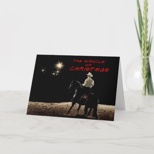 Cartes Pour Fêtes Annuelles Le miracle de Noël (Devant)