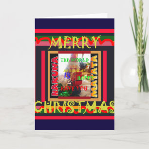 Cartes Pour Fêtes Annuelles Le monde autour de moi est heureux que vous me col
