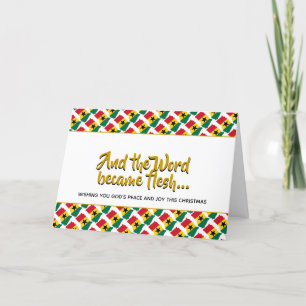Cartes Pour Fêtes Annuelles Le mot GHANA élégant est devenu Flesh CHRISTMAS