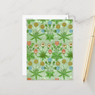 Cartes Pour Fêtes Annuelles Le Motif de la marguerite par Après William Morris
