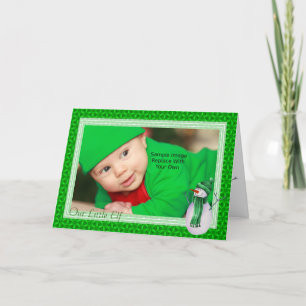Cartes Pour Fêtes Annuelles Le Motif Green Star et Noël Snowman