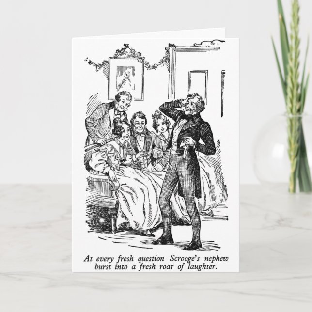 Cartes Pour Fêtes Annuelles Le neveu du grippe-sou (avec le texte) (Devant)