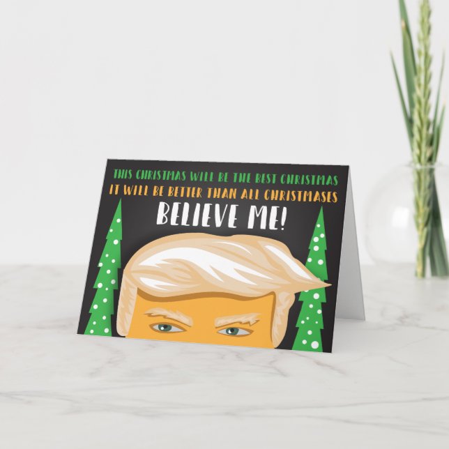 Cartes Pour Fêtes Annuelles Le Noël du meilleur drôle Donald Trump (Devant)
