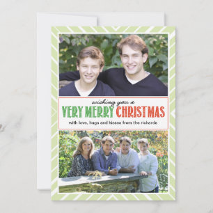 Cartes Pour Fêtes Annuelles Le Noël très Joyeux souhaite x2