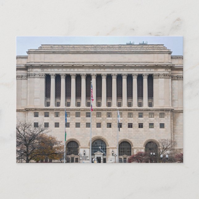 Cartes Pour Fêtes Annuelles le palais de justice du comté de milwaukee (Devant)