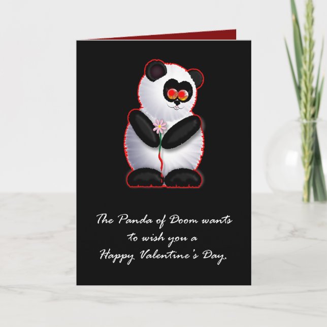 Cartes Pour Fêtes Annuelles Le panda du sort malheureux (Devant)