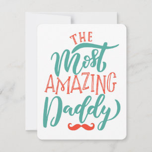 Cartes Pour Fêtes Annuelles Le papa le plus incroyable