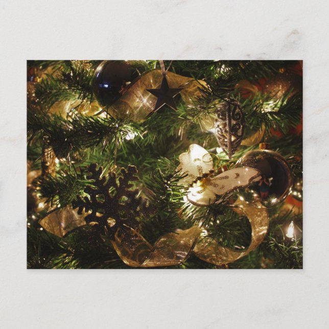 Cartes Pour Fêtes Annuelles Le papillon de Noël (Devant)