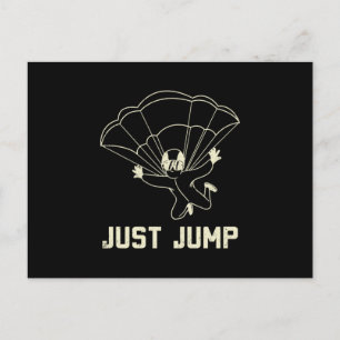 Cartes Pour Fêtes Annuelles Le parachutisme juste sauter