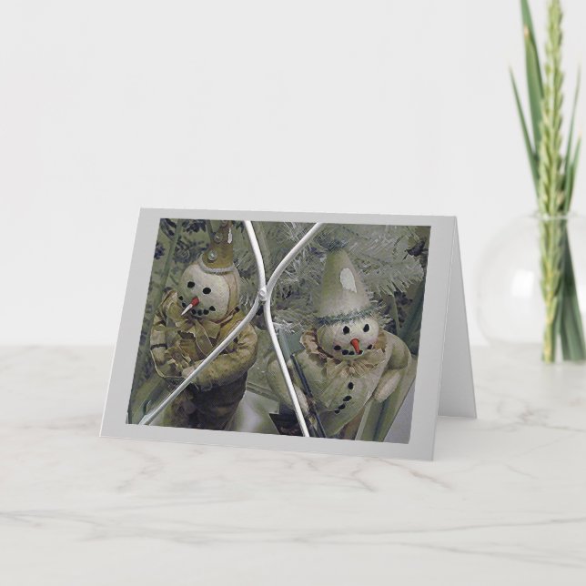 Cartes Pour Fêtes Annuelles Le passé de Noël (Devant)