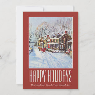 Cartes Pour Fêtes Annuelles Le pays des merveilles d'hiver